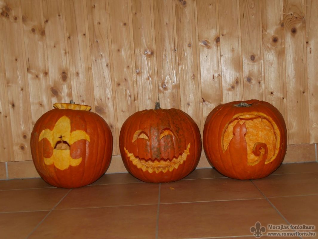 Az elkészült tökök